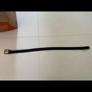 Dark brown leather belt